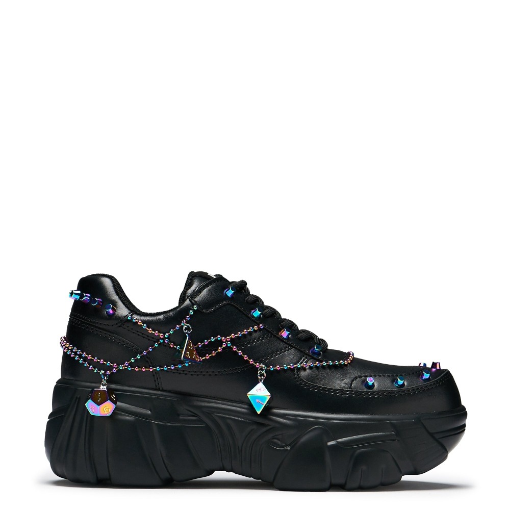 Koi Footwear Dungeons & Dragons - Dungeon Dice Mystic Charm Platform sneakers - Black